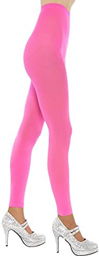 Smiffys Footless Tights, Pink, One Size