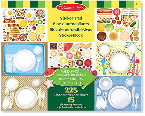 Melissa & Doug Stickerbrett zur Zubereitung einer Mahlzeit | Aktivitätsbrett | Stickerbrett | 3+ | Geschenk für Jungen oder Mädchen