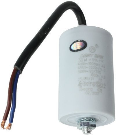 First4spares Universal Microfarad Start Run Motor Capacitor MFD 30UF Flying Lead Cable Connector (400V, 450V, 500V)