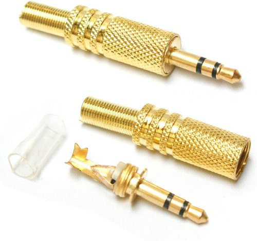 3.5MM 1/8 TO STEREO JACK PLUG AUDIO SOLDER CONNECTOR - MALE