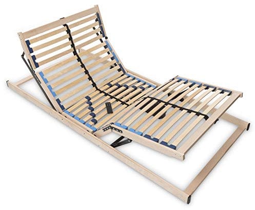 Betten-ABC Max1 Lattenrost, mit 28 Leisten und Mittelzonenverstellung, für alle Matratzen geeignet, Made in Germany, Motor | Fertig montiert, Größe: 100 x 200 cm