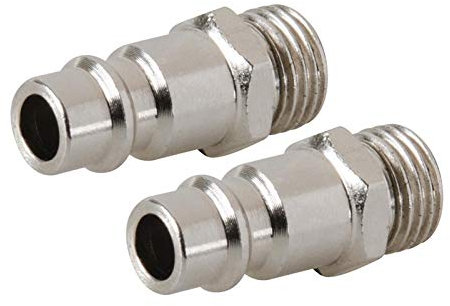Dapetz ® 2PCS Air Line Connectors Euro Airline Hose Compressor Fittings 1/4 BSP Male Thread Hose Connector Quick Release Fittings Set