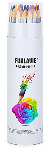 FUNLAVIE Buntstifte Farbstifte Colour Pencils 24 Farben Bleistifte