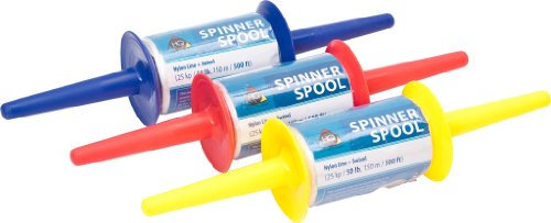 HQ Drachenleine 15 kg,150 m Spinner Spool (Stake Line Winder) inklusive Wirbelkarabiner