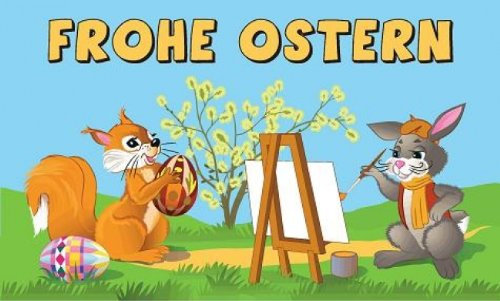 Flagge Fahne Frohe Ostern 9 90x150cm