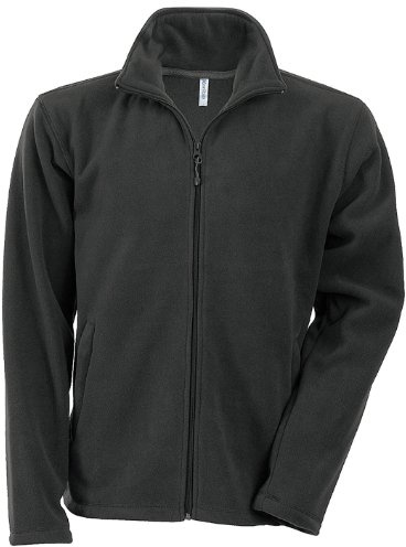 Kariban Mens Falco Full Zip Anti Pill Fleece Jacket (M) (Dark Grey)