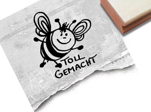 Stempel - Lehrerstempel Biggi BIENE - Zauberhafter Schulstempel zur MOTIVATION der Schüler - Ideal für Kita, Schule oder Familie - von zAcheR-fineT (Lob: Toll gemacht)