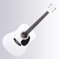 Classic Cantabile WS-10WH Westerngitarre (Dreadnought, Western akustik, Stahlsaiten, Anfänger & Fortgeschrittene) weiß