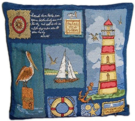 Raebel Kissenhülle - Gobelin maritim ''Leuchtturm'' (40/40)