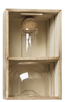 Brandani 54387 decanter ampolla in vetro borosilicato con tappo in sughero 750ml