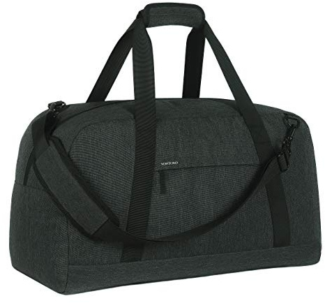 SONTOKO kleine Reisetasche, Leichte Umhängetasche, Handgepäck mit 34 Liter, 52x24x30 cm, Der Elegante Weekender in Dunkelgrau