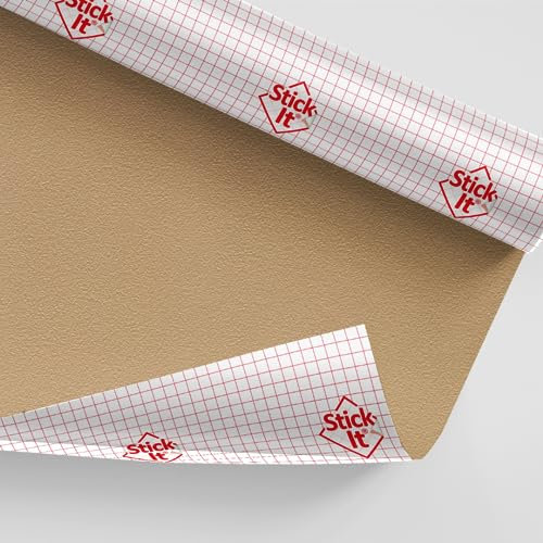 Stick-it Metallic Self-Adhesive Embossed Lampshade Vinyl 1460 x 500mm (Gold)