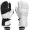 KUTOOK Skihandschuhe Herren Damen Fäustlinge Winterhandschuhe Fingerhandschuhe Thermo Ziegenleder 3M Thinsulate Wasserdicht Winddicht für Ski Snowboard Wintersport Weiß, XL (SF9503T)