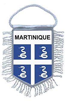 Akachafactory Fanion Mini Drapeau Pays Voiture Decoration Martinique madinia