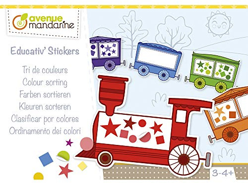 MY MANDARINE KC102C - Kreativbox, Educativ' Sticker, ab 3 Jahren, Farben sortieren, 1 Box