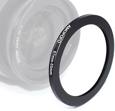 67mm-55mm Step-down-Ringe Filteradapter Ring,67mm bis 55mm Filter Adapterring- von Kamera Objektiv mit 67mm Filtergewinde auf 55mm Filter-Ring