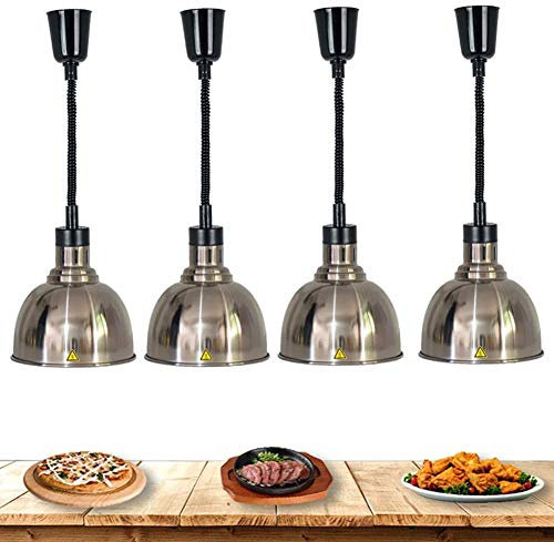 Lampada Infrarossi Riscaldamento, Commerciale Lampada Scaldavivande Lampada di Calore per Alimentare con Lampadina Riscaldante, Ideale per Ristoranti, Cucine e Buffet, 250W