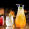 DEWIN Carafe Transparente,Carafe à Eau Bouteille de Jus Transparent Pichet à Eau Bouteille de Vin Carafe Acrylique Transparent Carafe Pour Bar Maison (700CC)