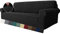 MAXIJIN Super Stretch Couch Bezug für 4-Sitzer Couch, extra große universelle Sofabezüge Jacquard Spandex Pet Dog Möbel Protector Fitted Couch Schonbezug (4 Sitzer, Schwarz)