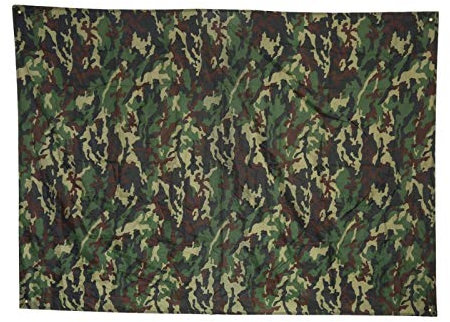 Boaby Tent Tarp Camouflage Tragbar im Freien Leichtes Regenschutzmatte RainTent Tarp Shelter(2 * 1.43m/6.5 * 4.7')