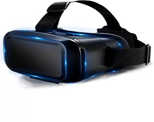 HTYQ Gafas De Realidad Virtual 3D, Juego Móvil 3D Cinema Smart VR Headset, 3D VR Gafas Casco Soporte 600 Myopia para 4.7-6.9 Pulgadas iOS Android Phone