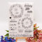 Blumenkranz aus Spitze, transparente Stempel, Silikon-Stempelkarten mit Gefühlen, Girlande, Grußwörter, Muster, Dekoration und DIY-Scrapbooking-Album, DIY-Bastelarbeiten