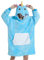 LATH.PIN Panda Übergroße Decken-Hoodie Flanell mit Kapuze Pulloverdecke Sweatshirt Unisex Kapuzenpullis (Einhorn, S)