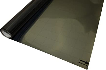 GARDINIA Fensterfolie, Wärmedämmung, Energie sparen, Spiegelfolie, Statisch und verspiegelt, Blickschutz mit UV-Schutz, Haftet statisch ohne Kleber, 67,5 x 150 cm, 100% PVC, Schwarz