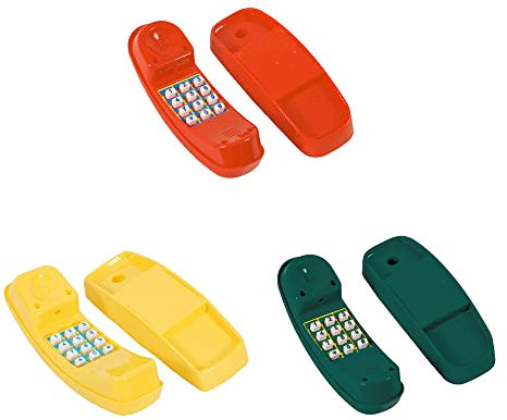 Kids Children Toy Play Telephone perfect for Climbing Frames Tree House Play Den Red, Green, Yellow (Green)
