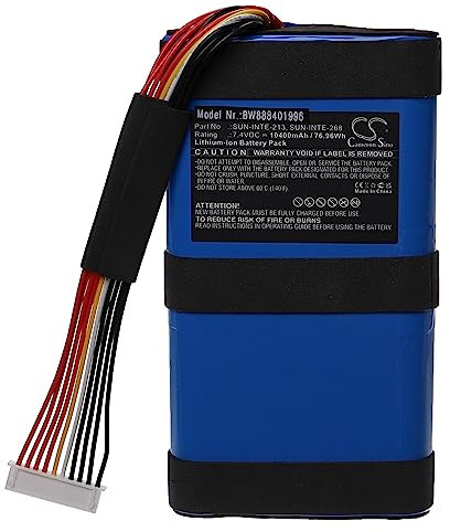 vhbw Akku Ersatz für JBL IDA109GA für Lautsprecher Boxen Speaker (10400 mAh, 7,4 V, Li-Ion)