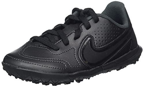 NIKE Unisex Kids Nike Jr. Tiempo Legend 9 Club Tf sneaker, Black Summit White Lt Photo Blue, 2.5 UK Child