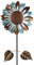Kobolo Windrad Dekostecker Sunny XXL, 60x213 cm, Mehrfarbig, XXL Metallwindrad, wetterfest & stabil, dekorativer Gartenstecker für Beet, Rasen & Vorgarten