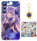 Staremeplz Genshin Impact Hülle für Samsung Galaxy A34 5G Anime Spiel Keqing Handyhülle [Mit Schlüsselbund und 50pcs Aufkleber] Cartoons Transparent Silikon Case Hülle für Samsung Galaxy A34 5G