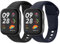 MoKo 2 Pack Bracelets de Montre Compatible avec Xiaomi Redmi Watch 3, Bracelet Sport de Remplacement en Silicone Souple pour Hommes Femmes, Noir/Bleu Encre