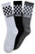 Vans Off The Wall Classic Crew Lot de 3 paires de chaussettes à carreaux Noir, Noir , taille unique