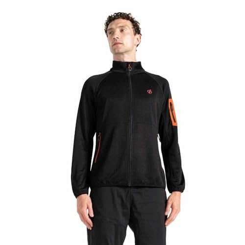 Dare 2b Herren Mountain Series Zip Through Fleece, Schwarz, S