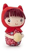 Lilliputiens - Mini-Rassel Rotkäppchen - Sensorisches Frühförderungsspielzeug für Babys - Fördert Sehen, Hören und Motorik - Perfekt ab Geburt - Weiches, lustiges Kuscheltier - 83481