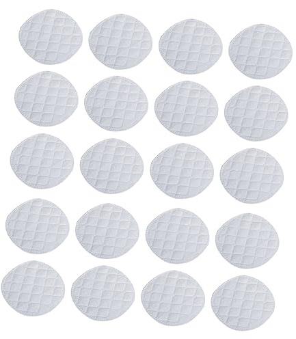Auslaufsichere Stilleinlagen 16stücke 10x10x0,6cm Baumwolle | Waschbar, Atmungsaktiv, Hautfreundlich, Weiß, für Schwangerschaftseinlagen, Pflegebedarf, nach Geburt, 16 Stück