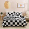 QQLADY Modernes, geometrisches Muster, rosa Bettwäsche-Set, King-Size-Bett, weiches Queen-Size-Bettbezug-Set mit Kissenbezug, kompletter Bettbezug für Zwei Einzelbetten