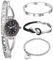 OIDEA Uhr Armband Schmuckset: Armbanduhr Stahl Quarz mit Armband Unendlichkeit Herz Schmuck Set Damen Geschenk Valentinstag Geburtstag Muttertag