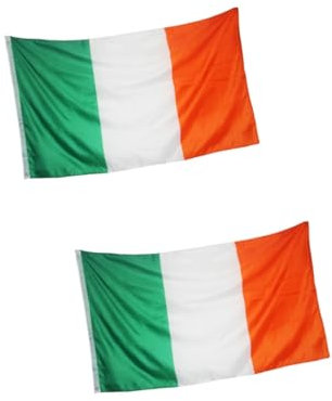 Toddmomy 2 Stk dimensions irland flagge tischdeko esstisch irish flag Farbecht irische Souvenirflagge Sportspiel-Flagge DIY Flaggen kleine Nationalflagge Mini-Flagge Banner Requisiten