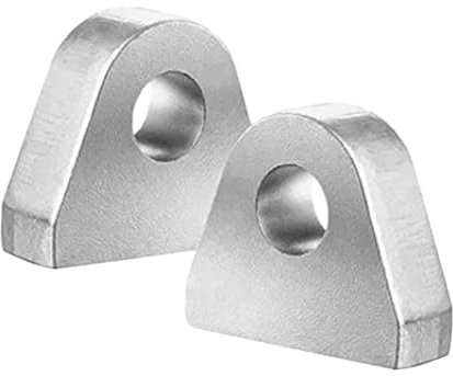 Sharplace 2 Stück Schäkelmontage-Gabelkopfhalterungen, Dicke 2,5 cm, Rollen, anschweißbare D-Halterungen, anschweißbare Schäkel-/Gabelkopfhalterungen für