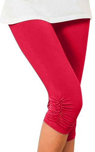 Sexy Leggings Damen für Sex Kurze Leggings Damen Flared Yoga Pants Musselin Hose Damen Leggings Damen Scrunch Butt Sportleggings für Damen Damen Hose Wanderleggings Damen Rosa 2XL