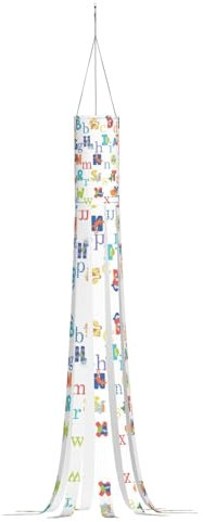 Windsack mit buntem Tier-Alphabet, saisonaler Halloween-Windsack, Garten-Windsack, hängende Winddekoration, Heimdekoration