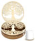 Hugwish 12pcs Tree of Life Coasters Wood For Meditation (10 X 10 cm), Coasters Made From Premium Birch Wood, Tree of Life Wall Decoration (12, 10cm)