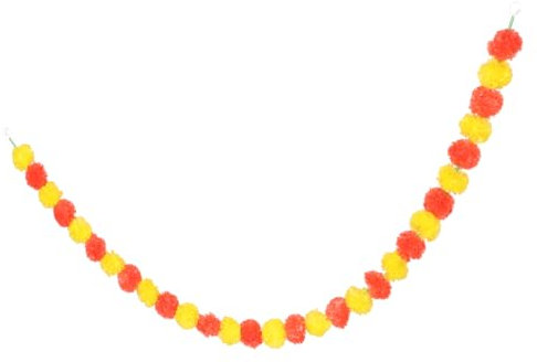 KOMBIUDA Blumengirlande Raumdekor Ringelblumengirlanden Hintergrund Girlande Tag Der Toten Ringelblume Tag Der Toten Dekorationen Zuhause Künstliche Blumentür Hochzeitshintergrund