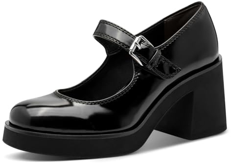 Tamaris Women's Damen Pump with Strap 1-22409-45, Black, 3.5 UK