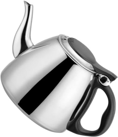 COLLBATH Wasserkocher 1,2 L Edelstahl Teekessel Haushalts Flacher Boden Isolierter Griff Hochtemperaturbeständig