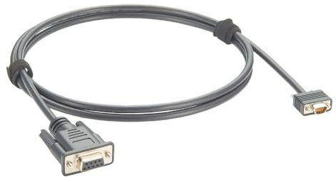 Plinkwirekb Micro DB9 Male to DB9 Female Serial Cable with Srew Null Modem Cable Receptacle Micro-D 9Pin to D-Sub 9 Pin Compatible 038-003-084(1.5M/5FT)