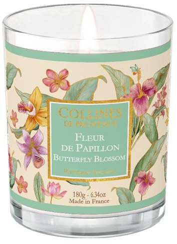 Collines de Provence Duftkerze Les Estivales 180g - Schmetterlingsblume